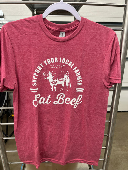 Red Eat Beef Tshirt