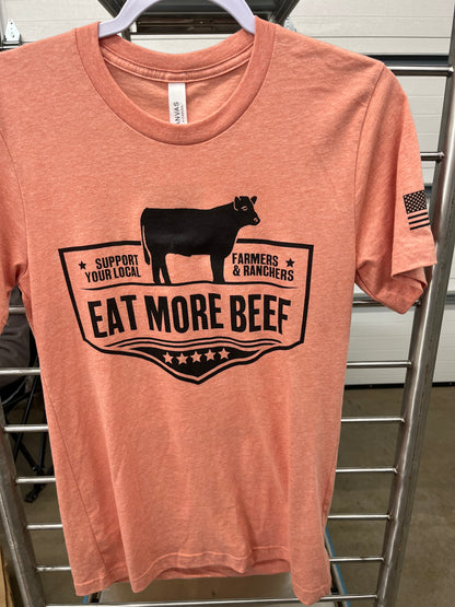 Peach Eat Beef Tshirt
