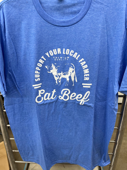 Blue Eat Beef Tshirt